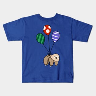 Balloon Two-Toed Sloth Kids T-Shirt